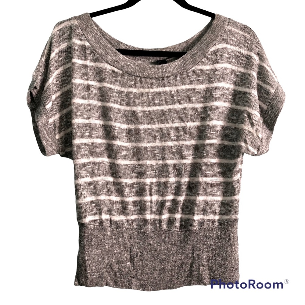 Zoah Design Slouchy Striped Knit Top - M/L